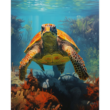Sea Turtle Painting Wall Art